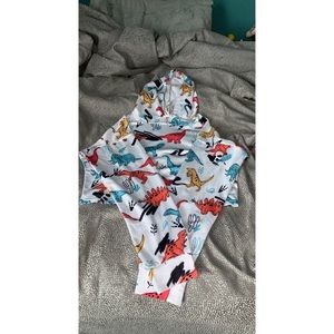 Dinosaur cropped hoodie